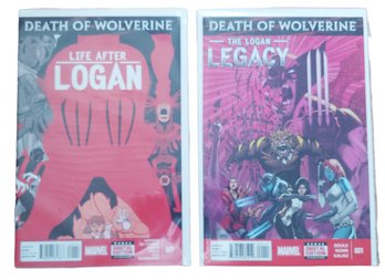 2015 Marvel Comics DEATH OF WOLVERINE The Logan Legacy #1 & Life After Logan #1