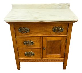 Antique Marble Top Dry Sink