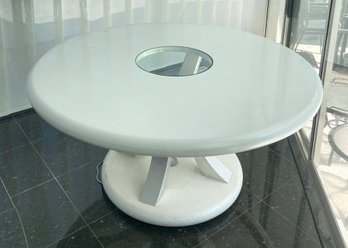 Custom Made Modern Contemporary Round Table-White