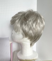 Lot Of 3 Human Hair Wigs- 1 New, The Others Like New - Paula Young, Eva Gabor Includes Head Form