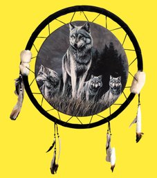 Large Wolf Pack Dream Catcher