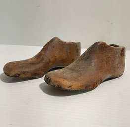 Antique Pair Of Wooden Shoe Forms