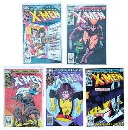 1982-1983 MARVEL COMICS Uncanny X-men #165,168,169.172,173 Bronze Age