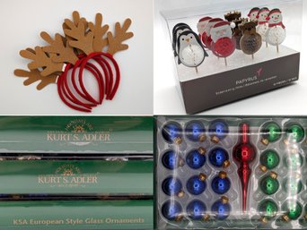 European Style Glass Ornaments By Kurt S. Adler And Other Christmas Fun!