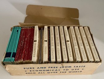 #77  Rare Vintage Retail Display Box Of Zig-Zag Cigarette Rolling Papers Plus Bugler, Prince Albert More