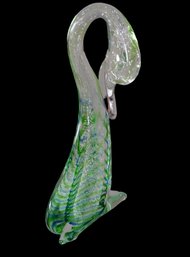 Vintage Murano Art Glass 8 3/4' Swan Duck Sculpture