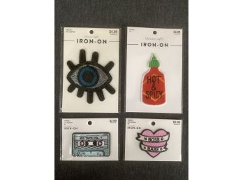 Pack Of 4 Iron On Patches