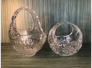Two Led Crystal Baskets