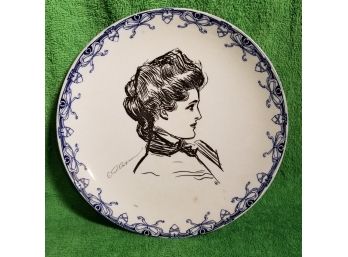 Antique Royal Doulton Gibson Girl Plate 1901-1915
