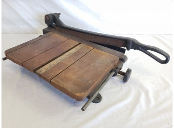 Antique Boston Paper Cutter No 22 By Golding MFG Co