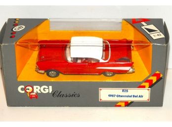 1/43 Corgi 1957 Chevey Bel Air Diecast Car In Original Box