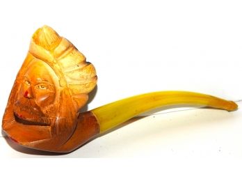 Vintage Carved Arabian King Pipe