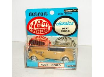 Vintage Cragstan 1937 Cord Beige Diecast Car In Orig Package