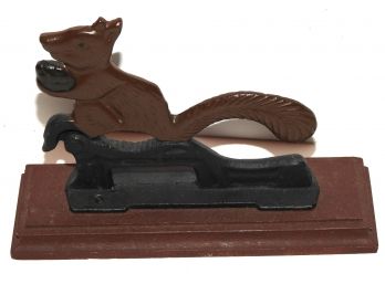 Cast Iron Squirrel Nutcracker