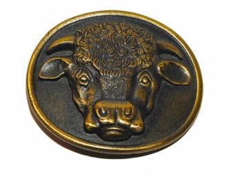 Vintage Meyers Suzio Buffalo Belt Buckle Made In Hartford Ct