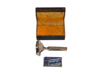 Old Ever Ready Razor Shaver With Waltham Blades Case Included