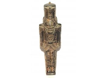 Large Silver Plated Tin Soldier Nut Cracker