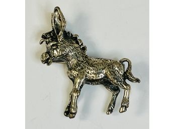 Vintage  Sterling Silver Donkey Pin/ Broosh*