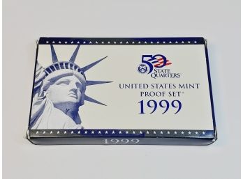 Complete 1999 United States With State Quarter Proof Set (first Year)*