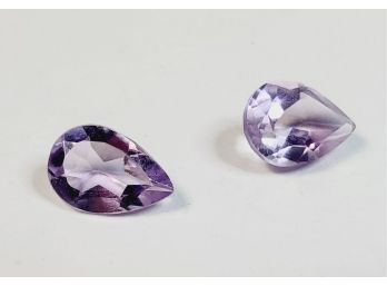 3.7 Carat TW  ----- 9x7mm Pear Cut Amethyst Loose Gemstones