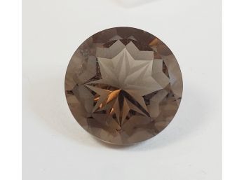 5.5 Carat---- 12mm Round Cut Smokey Quartz Loose Gemstone