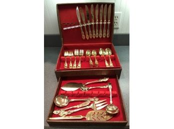 Stainless Flatware, Gold Colored
