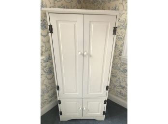4 Door White Cabinet