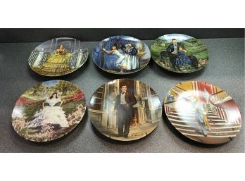 Six- Gone With The Wind Collector Plates