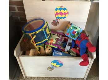 Toy Box Filled With Toys