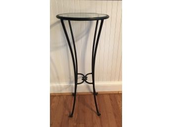 Iron & Glass Plant Stand
