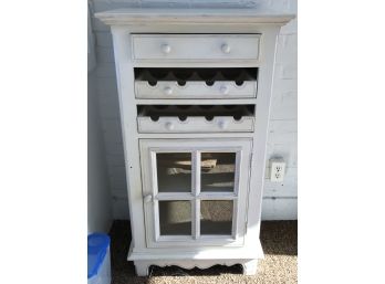 Wine Rack With One Door & One Drawer Cabinet