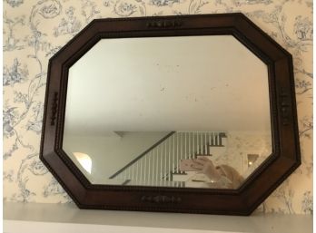 Beautiful Over The Mantle Mirror In Lovely Dark Wood