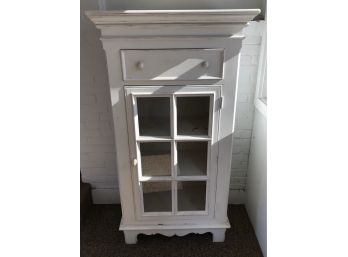 White- One Drawer One Door Cabinet
