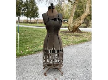 An Antique Hall Borchert Adjustable Dress Form