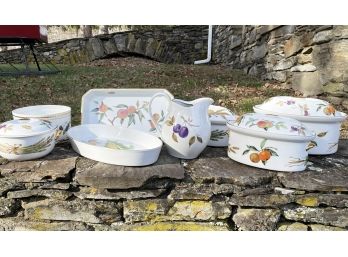 A Large Collection Of Royal Worcester 'Evesham' Serving Ware