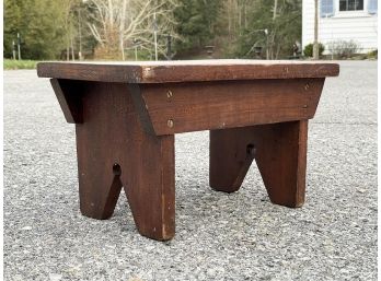 A Primitive Pine Stool