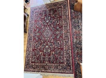 Gorgeous Karastan Red Sarouk Wool Carpet, 5'9' X 9'