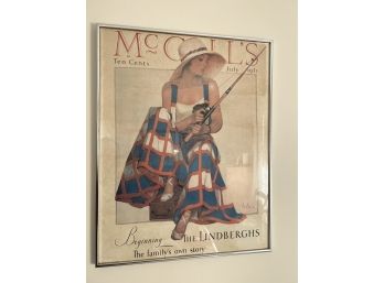 Framed Neysa McMein 'McCall's Magazine July 1931' Vintage Lithograph