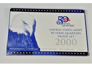 2000 State Quarter Proof Set (5 Different Quarters)