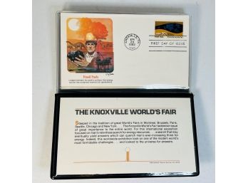 APRIL 29 1982 Knoxville World's Fair 20c Stamps 5 Stamps/ Envelopes  Fleetwood Folder