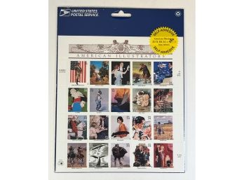 American Illustrators 2000  - 34 Cent Full Sheet Of 20  U.s. Postage Stamps SEALED