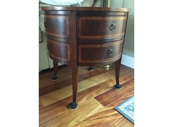 Ethan Allen Osborne Mahogany Drum Table