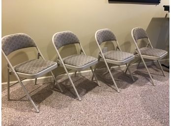 Set Of 4 Samsonite Folding Chairs