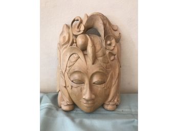 Made In Indonesia Carved Wood Mask