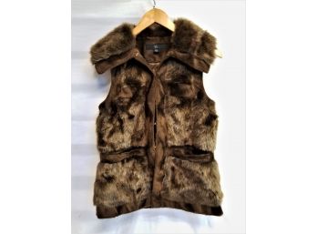 Racheal Zoe Faux Fur Vest Size XXSmall