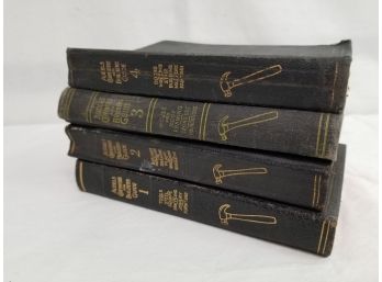 Antique 1920s  Audels Carpenters And Builders Guides Volumes 1 Through 4 Books