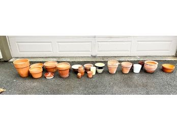 Large Collection Of Mostly Terra-cotta Pots