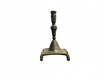 Antique Brass Candle Holder Possibly Continental 18 Century