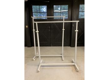 Pair Of Adjustable Hanging Clothes Racks