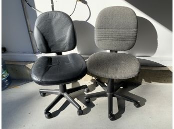 Two Adjustable Desk Chairs
